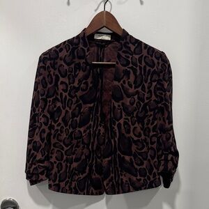 Aritzia Babaton Power Blazer Jacket In Cheetah Leopard